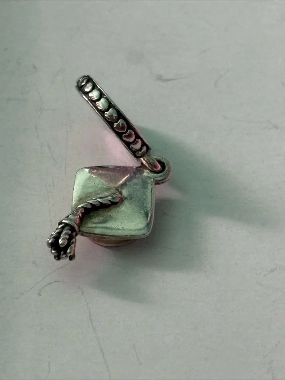 Pandora Silver Graduation Cap Dangle Charm